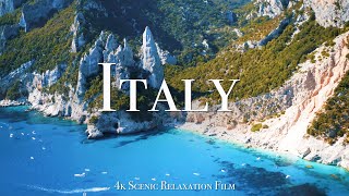 Italy 4K  Scenic Relaxation Film With Calming Music [upl. by Solracesoj]