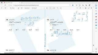 Puza Math1 Modüler Aritmetik Test 3 4 5 [upl. by Narruc]