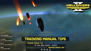 All Training Manual Tips In HellDivers 2 [upl. by Riannon144]