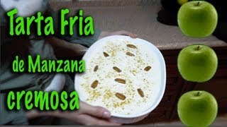 Receta Facil Tarta fria de manzana cremosa [upl. by Sky]