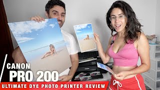 Canon Pixma PRO200  Best Dye Photo Printer 2024  REVIEW amp Paper Comparison [upl. by Locklin12]