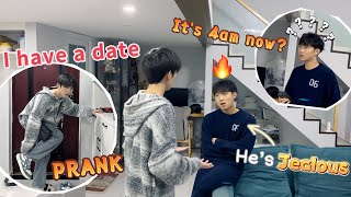 Going To A Date At 4am❓Making My Boyfriend Jealous Prank🤣 He is really angry🔥 Cute Gay Couple [upl. by Notyad]