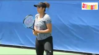 Sania Mirza Perfect In Tennis In Slow Motion [upl. by Treboh]