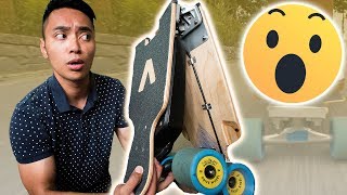 The FASTEST FOLDABLE ELECTRIC SKATEBOARD  BoardUp [upl. by Akinehc]