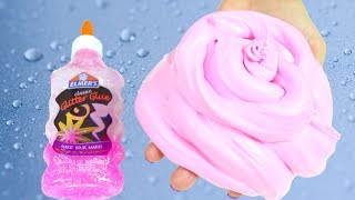 Elmers Glue Fluffy Slime Without Borax  How to Make Fluffy Slime With Elmers Glue No Borax [upl. by Mur]