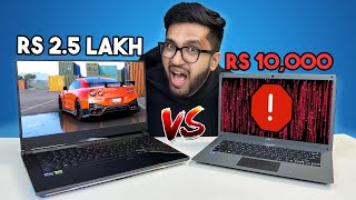 MOST EXPENSIVE GAMING LAPTOP VS CHEAPEST LAPTOP [upl. by Itirahc977]