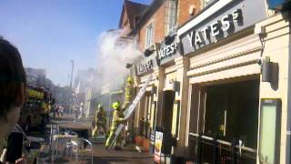 Yates Camberley buring down Saturday 26th May 2012 [upl. by Pavyer]