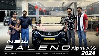 NEW BALENO ALPHA AGS NEXA BLUE 2024  TAKING DELIVERY [upl. by Eedoj62]