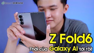 Review chi tiết Samsung Galaxy Z Fold6 Vuông hơn mạnh hơn Galaxy AI nâng cấp hơn  24hStore [upl. by Armyn]