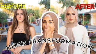 😻 NonHijabis Trying on Hijab for the FIRST TIME [upl. by Chantal]