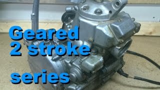 KX250 Geared 2 stroke Series  Part 3 Inspecting the cylinder [upl. by Anemij]