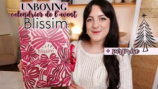 Calendrier de lAvent BLISSIM 2024  UNBOXING 🎅🏼🎄 Je le dévoile 😱 Plus abordable 🥰 [upl. by Ahsimak]