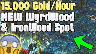 New World GOLD FARM via WYRDWOOD amp IRONWOOD New World Money Making 2023 Money Farming Season 2 [upl. by Secilu]