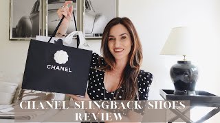 CHANEL SLINGBACK REVIEW Narrow Feet  SHOULD YOU BUY  Unboxing Pricing Sizing Tryon [upl. by Greggory]