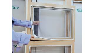 Amazing Magnetic window screen Installation Guide [upl. by Hartmunn]