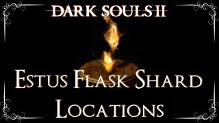 Dark Souls 2  All 12 Estus Flask Shard Locations Maximum of 12 Uses [upl. by Atnoed]