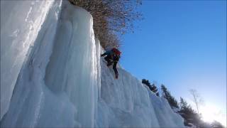 Eisklettern im Pitztal Taschachschlucht Luibisfall Klockelefall [upl. by Fregger957]