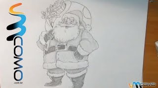 Como desenhar o Papai Noel facilmente [upl. by Elsy]