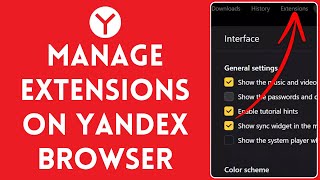 How to Manage Extensions in Yandex Browser 2024 [upl. by Nav73]