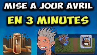 RÉCAPITULATIF DE LA MISE À JOUR DAVRIL EN 3 MINUTES  CLASH ROYALE [upl. by Giana]