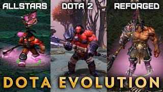 Dota Evolution — HERO COMPARISON DotA Allstars Dota 2 WC3 Reforged DotA [upl. by Mayfield]