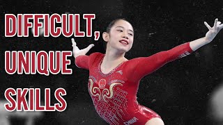 Difficult and Unique Skills Performed by Chinese Gymnasts [upl. by Ahter]