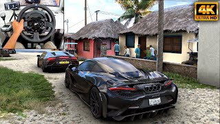 McLaren 765LT amp Lamborghini Huracán EVO  Forza Horizon 5  Thrustmaster T300RS gameplay [upl. by Pamelina]