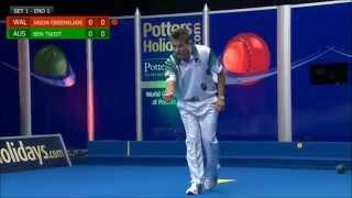 Lawn Bowls World Indoor Singles Championship 2014  Ben Twist VS Jason Greenslade [upl. by Chastain]