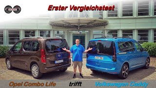 VW Caddy oder Opel Combo Life  Wer ist der bessere Hochdachkombi Test  Vergleich  Review [upl. by Anesor]