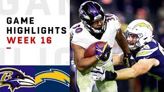 Ravens vs Chargers Week 16 Highlights  NFL 2018 [upl. by Yesnel]