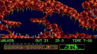 Lets Play Lemmings  Fun  Levels 2130 [upl. by Lienad]