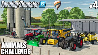 Building PIG FOOD MIXER and COMPACTING SILAGE  ANIMALS Challenge  Farming Simulator 22 [upl. by Anya393]