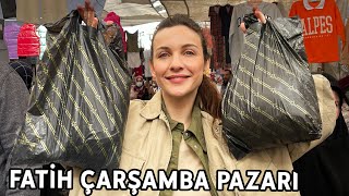 PAZARI ALT ÜST ETTİM 🛍👚👛 NELER BULDUM NELER [upl. by Anahs465]