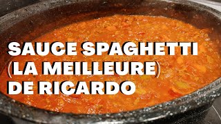 Sauce spaghetti la meilleure de RICARDO [upl. by Etteniotnna]