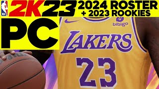 NBA 2K23 20232024 ROSTER UPDATE  REALISTIC NBA2K24 ROOKIES [upl. by Allac]