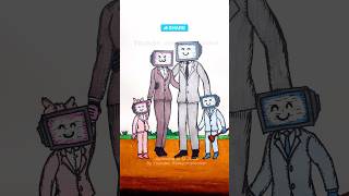 Which one is happy family stopmotion skibiditoilet drawing [upl. by Asille]