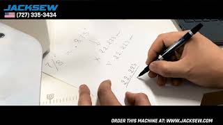 How to change the box stitch dimensions on the Jack T1906GH D [upl. by Winfred]