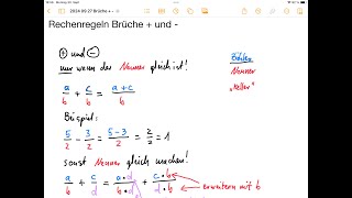 einfach erklärt  Mathe Brüche richtig addieren  mit Beispielen [upl. by Annirac]