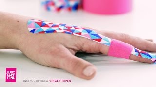 Voorbeeld zelf vinger tapen » Instructievideo » Just Tape It [upl. by Lindie]