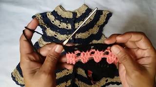 Crochet frock design for 6 month to 12 year girls [upl. by Bianka]