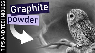 How to use graphite powder for backgrounds  Drawing tips [upl. by Rodrigo247]