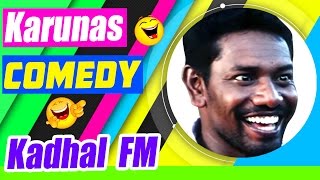 Kadhal FM Tamil Movie Comedy  Karunas Comedy Scenes  Vaiyapuri  API Tamil Comedy [upl. by Verner]