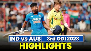 India vs Australia 3rd ODI Highlights  IND vs AUS 2023  HIGHLIGHTS [upl. by Carney365]