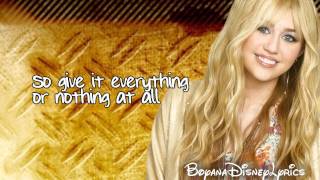 Hannah Montana  Ordinary Girl Lyrics Video HD [upl. by Gilliam633]