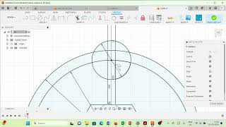 Fusion 360Practice Exercise 29 a pattern Command trim and extrude command [upl. by Euqinahc340]