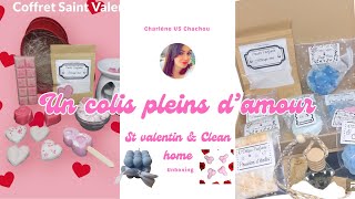 ❤️UN COLIS PLEINS DquotAMOUR❤️KIT ST VALENTIN KIT CLEAN HOME 😍 unboxing bougies creatrice [upl. by Elyrpa]