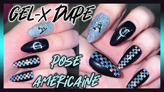 ONGLES AMANDE HOLOGRAPHIQUE 💅  GELX  POSE AMÉRICAINE DUPE ONGLES24 [upl. by Bowles]