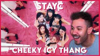 KPOP SONG OF THE SUMMER  STAYC스테이씨 Cheeky Icy Thang MV REACTION [upl. by Delacourt]