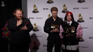 BILLIE EILISH amp FINNEAS Backstage At The 2024 GRAMMYs [upl. by Cordie]