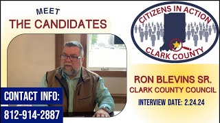 Meet the Candidates with Ron Blevins Sr for Clark County Council [upl. by Eelyab]